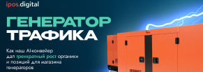 Как наш AI-конвейер дал трехкратный рост органики и позиций для магазина генераторов