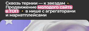 Сквозь тернии — к звёздам. Продвижение молодого сайта в ТОП в нише с агрегаторами и маркетплейсами