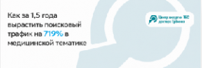 Как за 1,5 года вырастить поисковый трафик на 719% в медицинской тематике