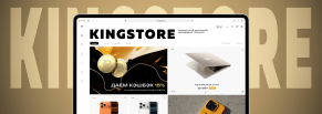 Разработали дизайн-концепцию для интернет-магазина KINGSTORE