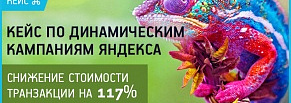 Кейс по динамическим кампаниям Яндекса — снижение стоимости транзакции на 117%