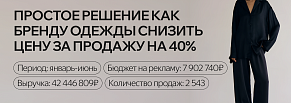 Кейс: Простое решение, как бренду одежды снизить цену за продажу на 40%