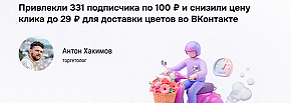 Таргетированная реклама цветов: кейс привлечения клиентов в VK