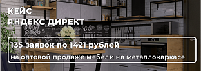 Как увеличить конверсию сайта в 1.5 раза и получить 135 лидов на опт продаже мебели на металлокаркас