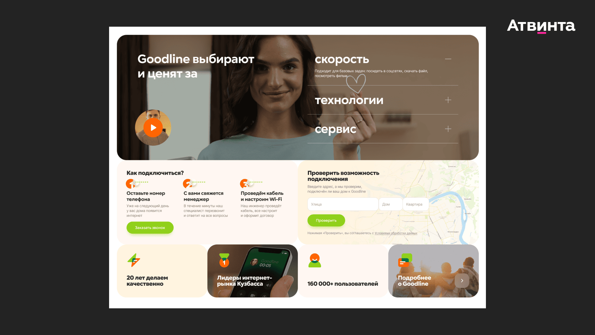 Преимущества подключения провайдера Goodline